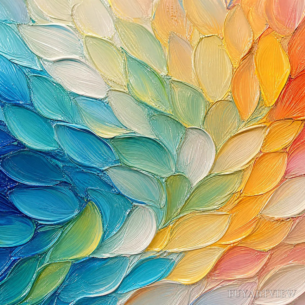ARTOVITAS Carnival Wings – Colorful Wing Abstract Painting - image 3