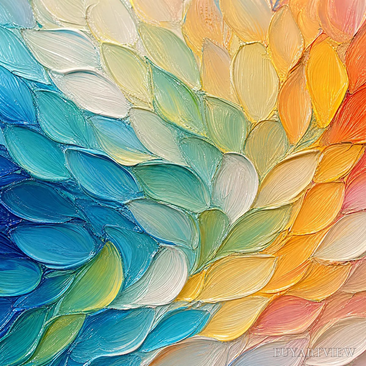 ARTOVITAS Carnival Wings – Colorful Wing Abstract Painting - image 3