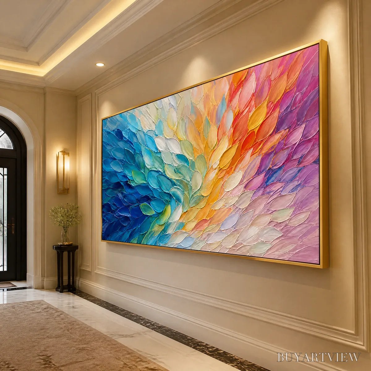 ARTOVITAS Carnival Wings – Colorful Wing Abstract Painting - image 4