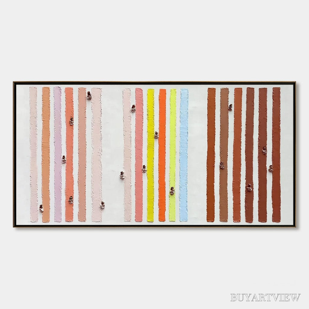ARTOVITAS Our Walks – Colorful Textured Abstract Painting of Life's Journeys - image 1