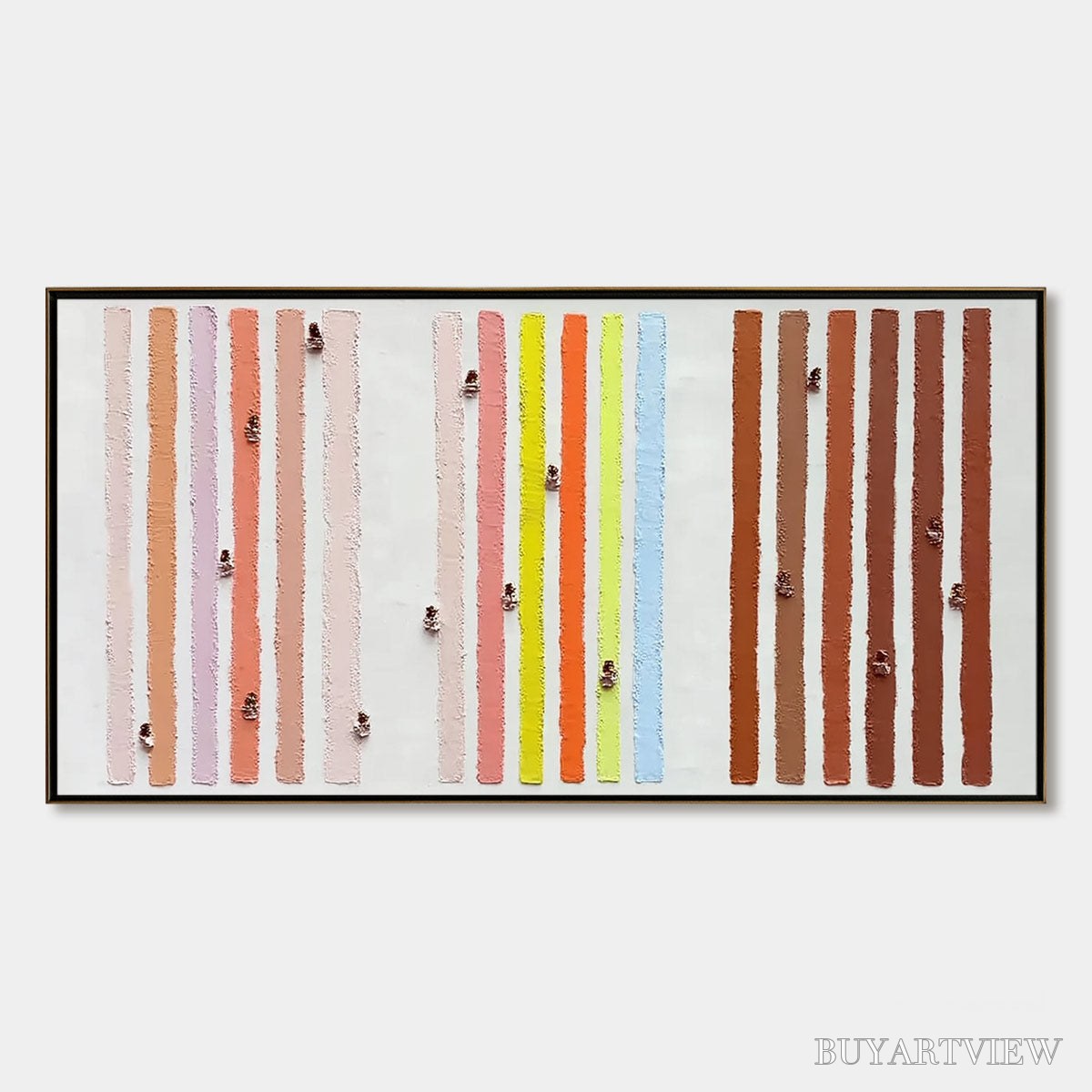 ARTOVITAS Our Walks – Colorful Textured Abstract Painting of Life's Journeys - image 1