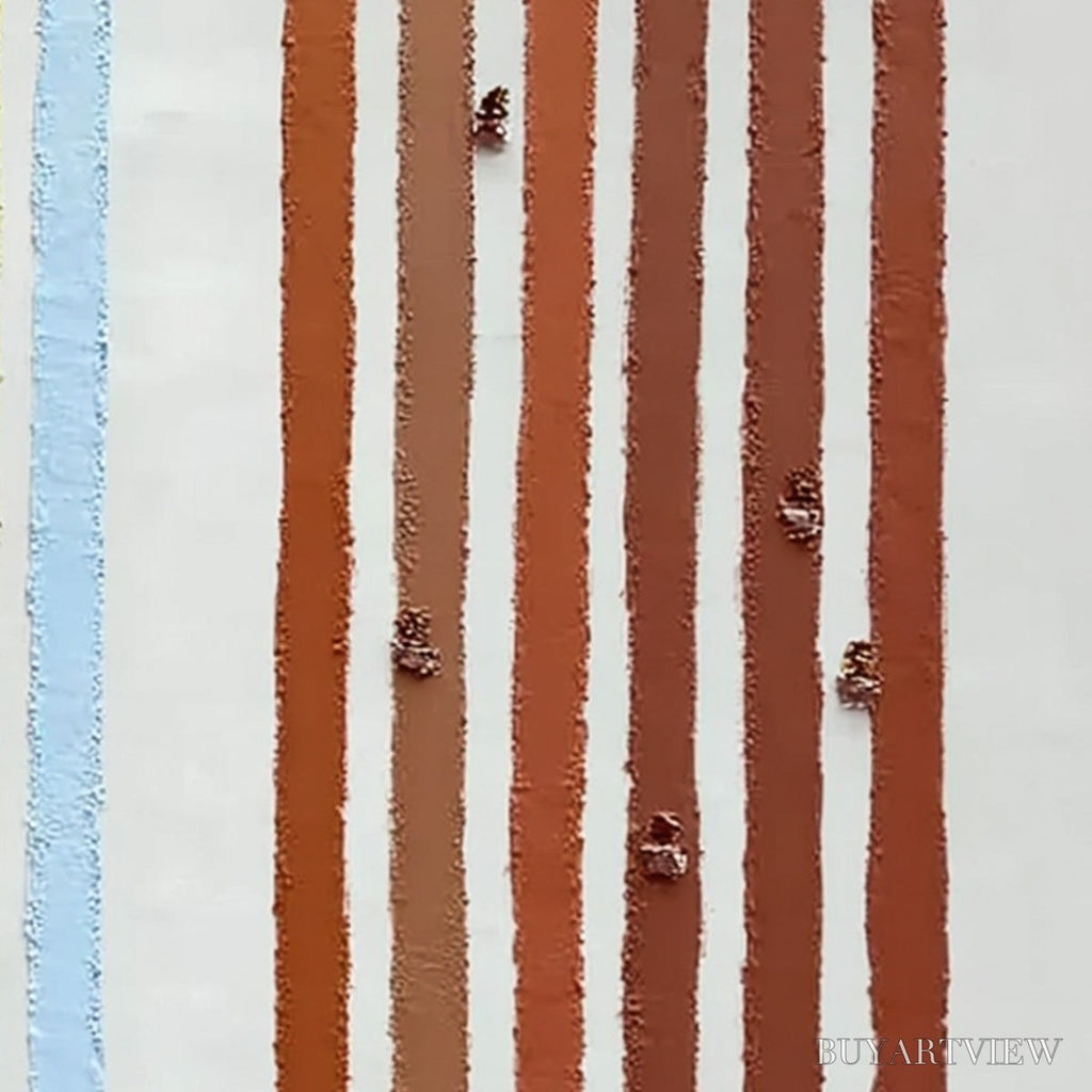 ARTOVITAS Our Walks – Colorful Textured Abstract Painting of Life's Journeys - image 5