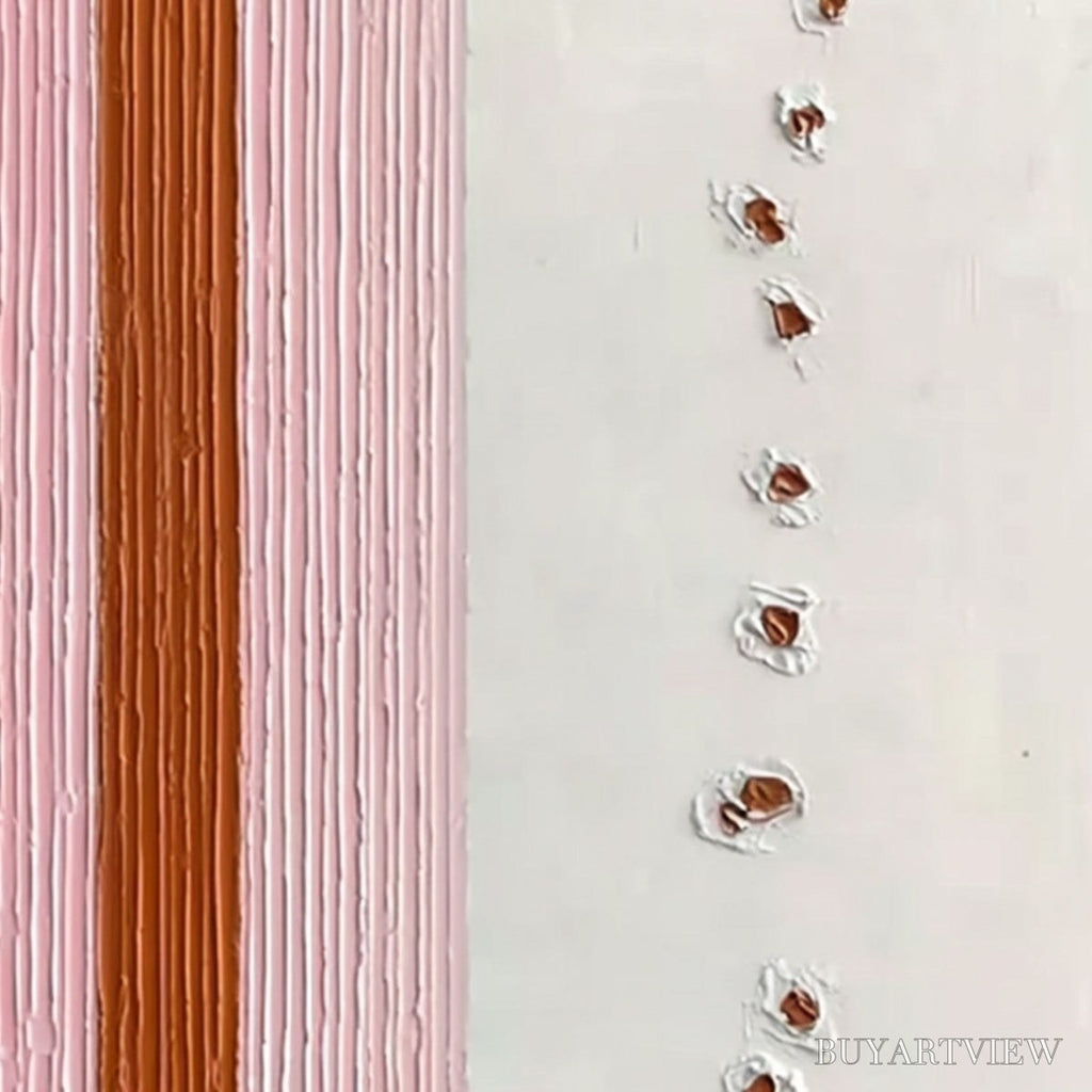 ARTOVITAS Color Cadence – Textured Colorful Abstract Impasto Stripe Painting - image 3