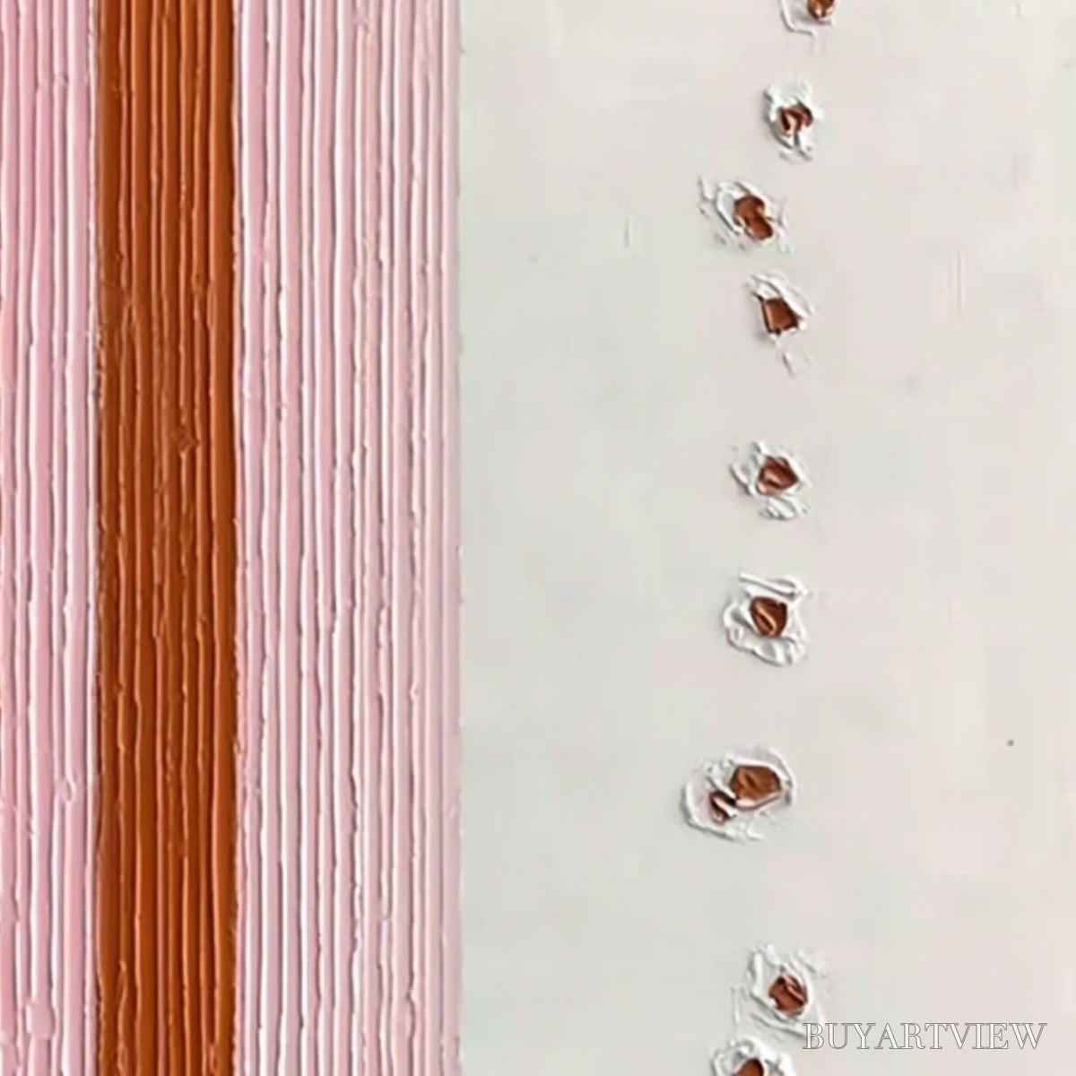ARTOVITAS Color Cadence – Textured Colorful Abstract Impasto Stripe Painting - image 3