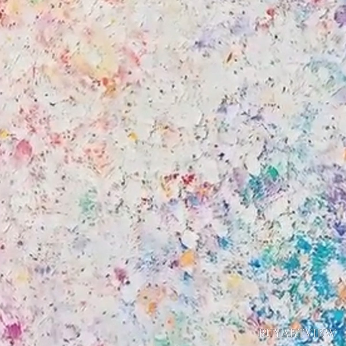 ARTOVITAS Serendipity – Colorful Textured Abstract Vertical Oil Painting - image 5