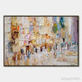 ARTOVITAS Stones of Solace – Textured Impasto Painting of an Ancient Cityscape - image 1