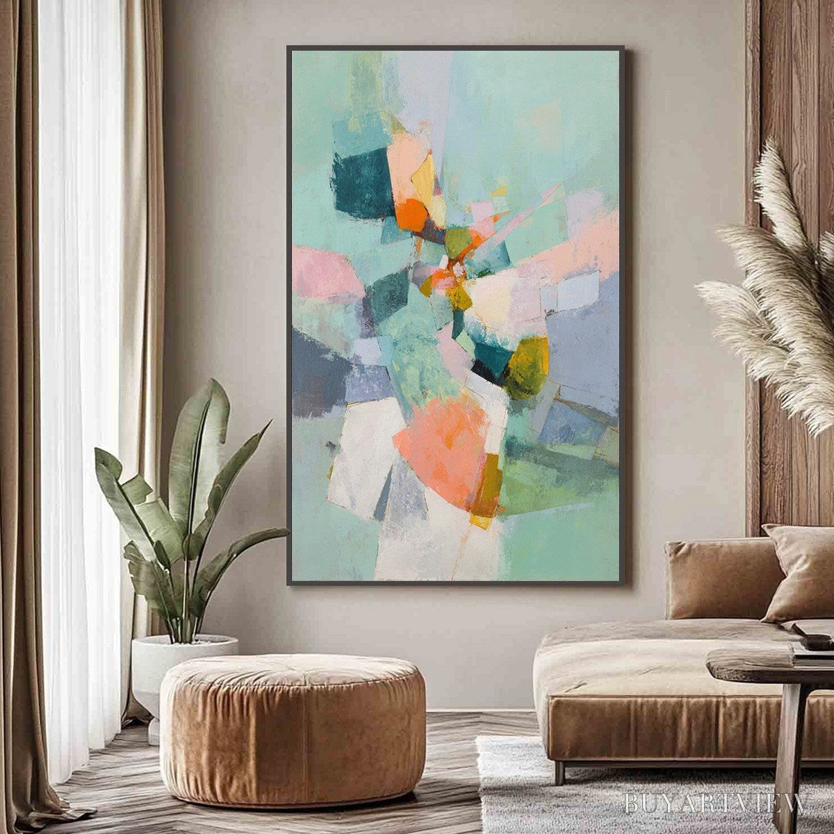 ARTOVITAS Serendipity – Colorful Modern Abstract Composition Painting - image 2