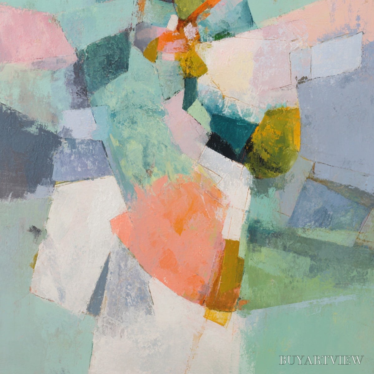 ARTOVITAS Serendipity – Colorful Modern Abstract Composition Painting - image 3