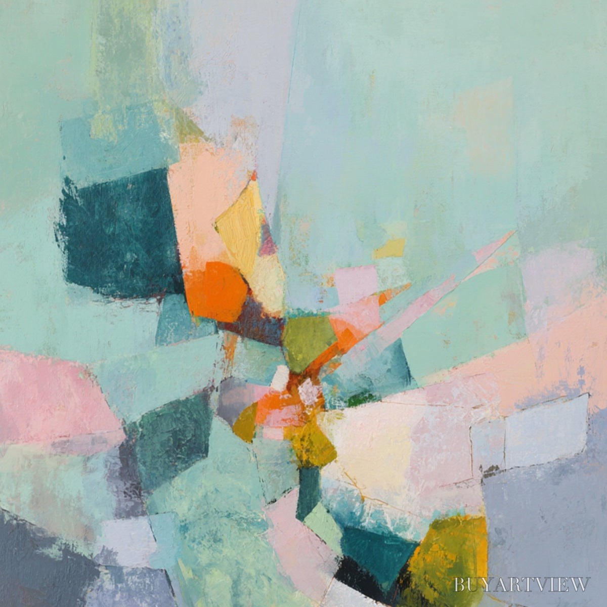 ARTOVITAS Serendipity – Colorful Modern Abstract Composition Painting - image 5