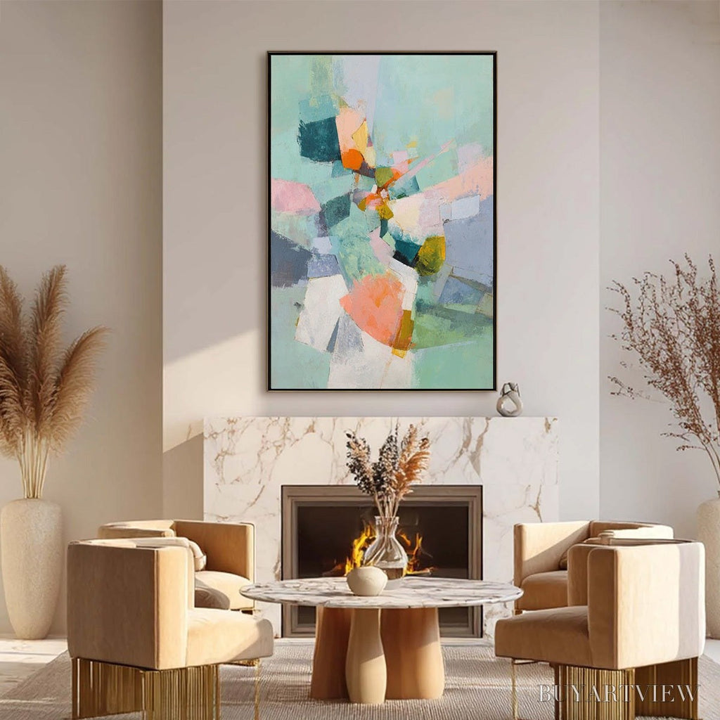 ARTOVITAS Serendipity – Colorful Modern Abstract Composition Painting - image 6