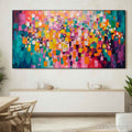 ARTOVITAS Ready to Ship | Spectrum Mosaic | 28''X56'' | 70x140cm | Black Frame - image 1
