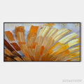 ARTOVITAS Golden Radiance – Abstract Gold Textured Impasto Oil Painting - image 1