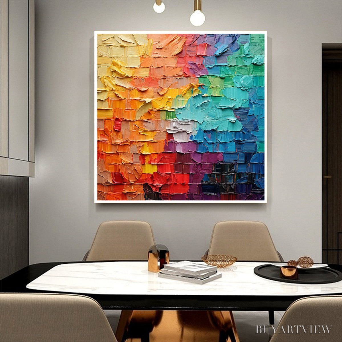 ARTOVITAS Chroma Flow – Textured Abstract Impasto Oil Painting - image 2