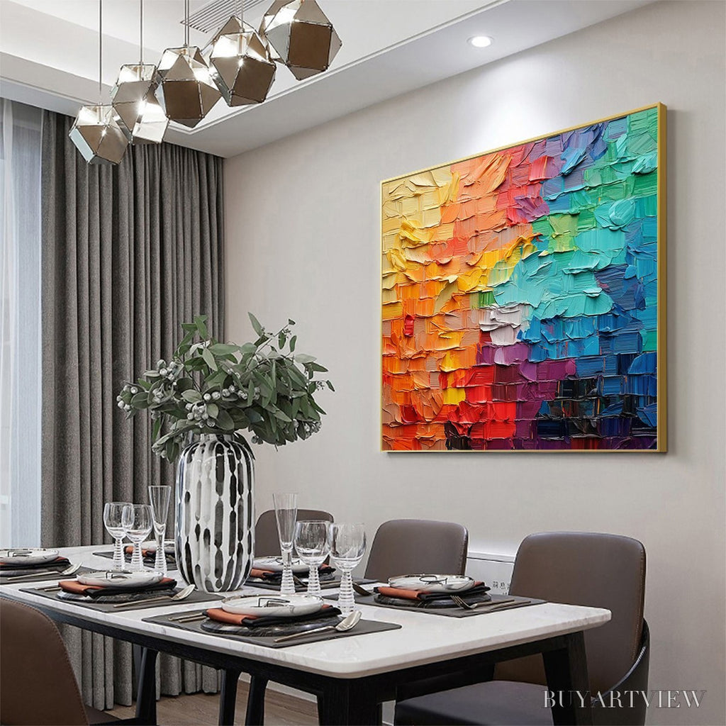 ARTOVITAS Chroma Flow – Textured Abstract Impasto Oil Painting - image 4