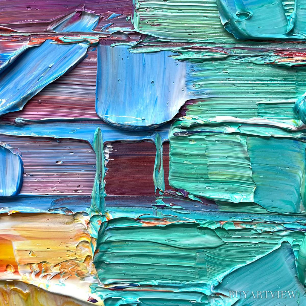 ARTOVITAS Chroma Flow – Textured Abstract Impasto Oil Painting - image 6