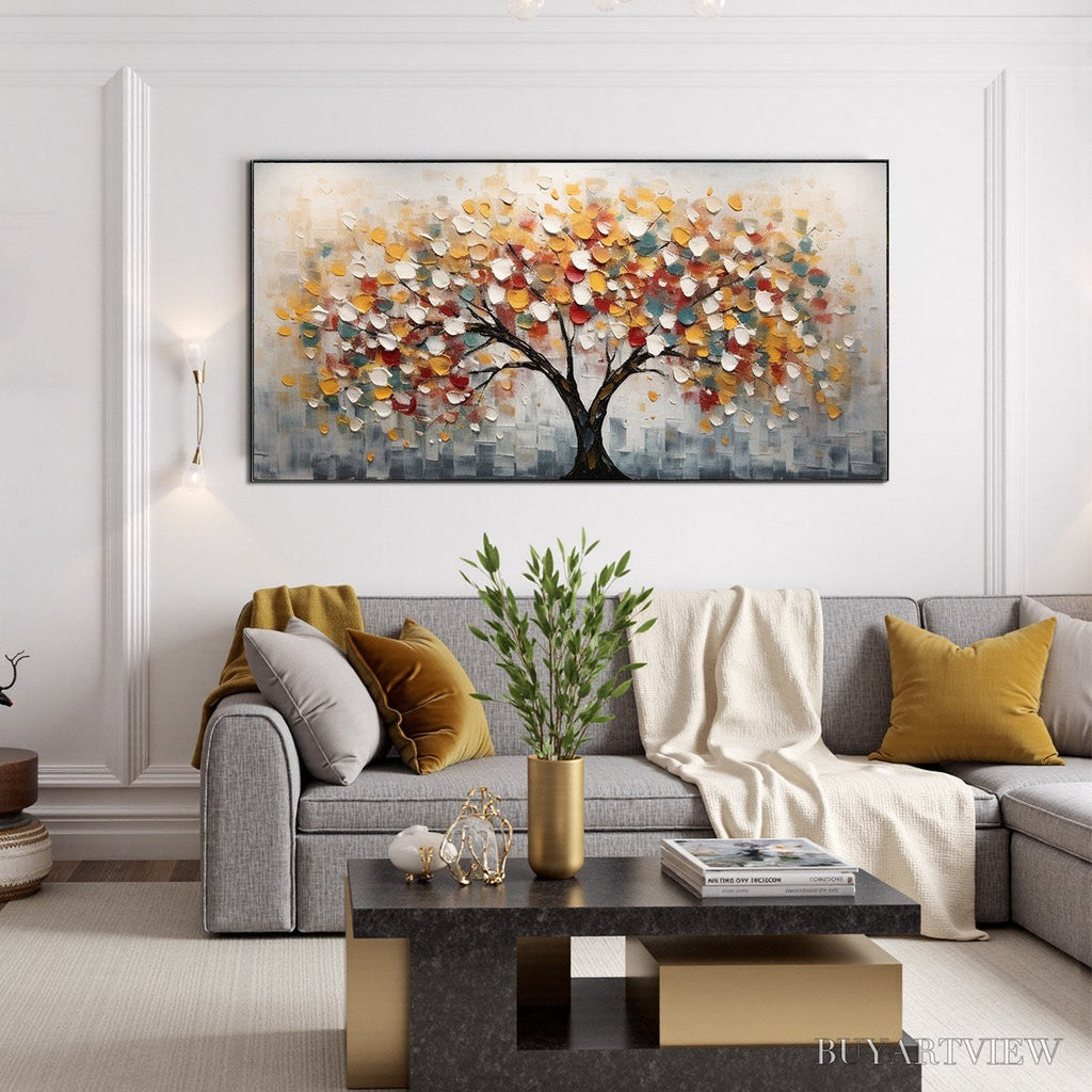 ARTOVITAS Whimsical Wonder – Textured Panoramic Oil Painting - image 2