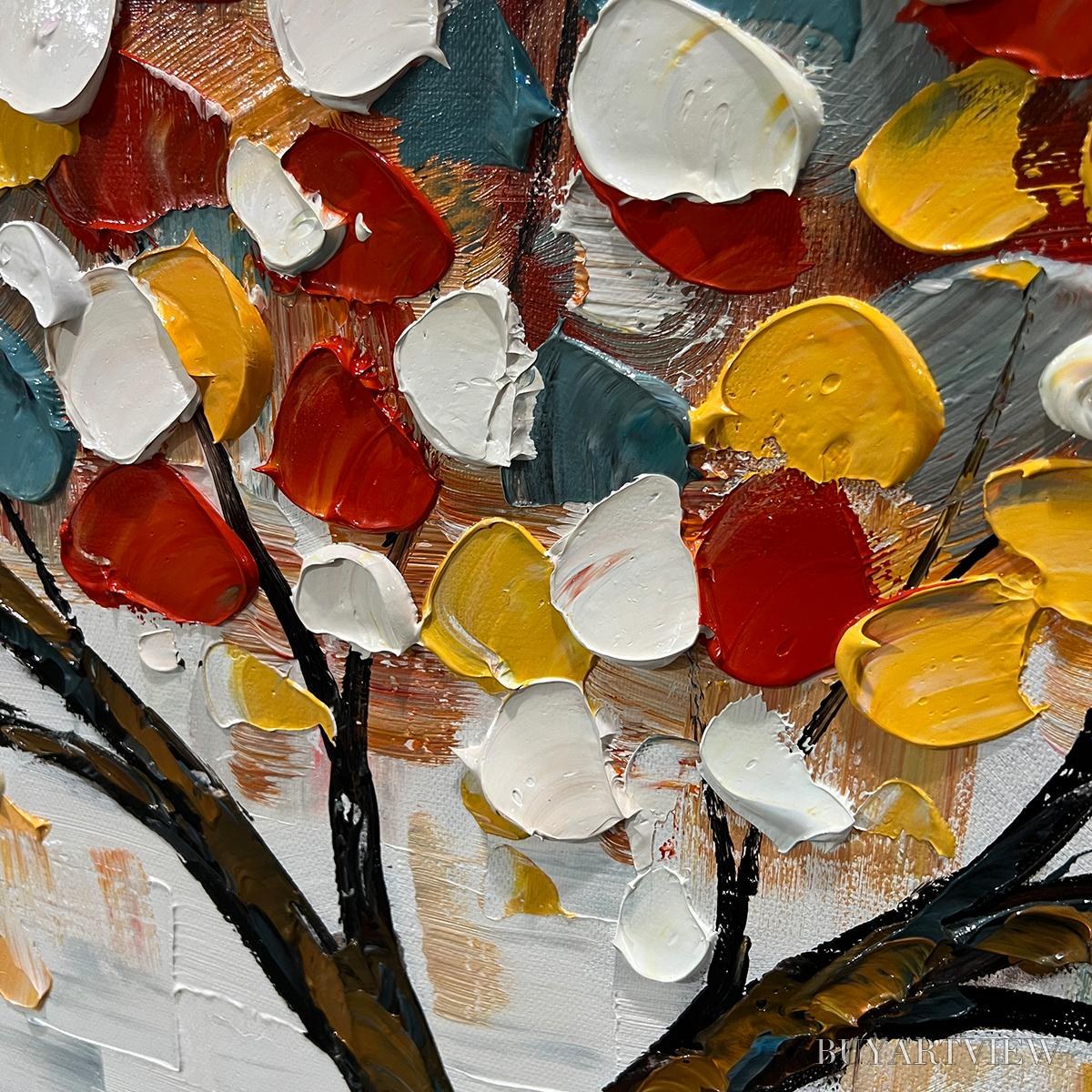 ARTOVITAS Whimsical Wonder – Textured Panoramic Oil Painting - image 3