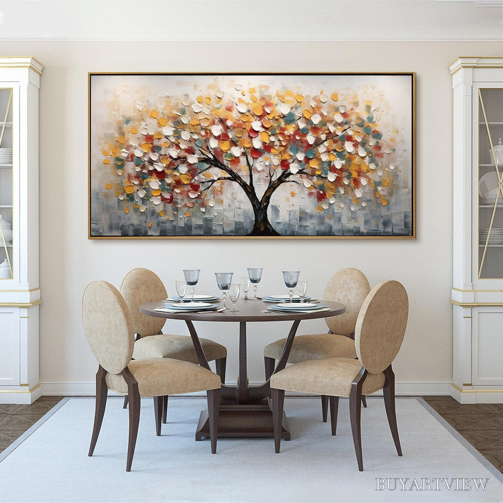 ARTOVITAS Whimsical Wonder – Textured Panoramic Oil Painting - image 6