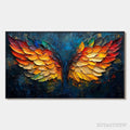 ARTOVITAS Wings of Fire – Textured Abstract Oil Painting - image 1