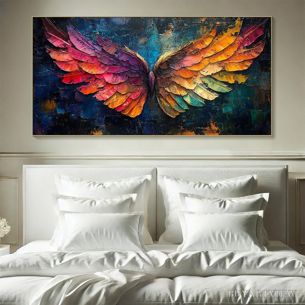 ARTOVITAS Wings of Ascension – Textured Abstract Oil Painting - image 2