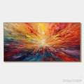 ARTOVITAS Solar Flare – Textured Impasto Abstract Oil Painting - image 1