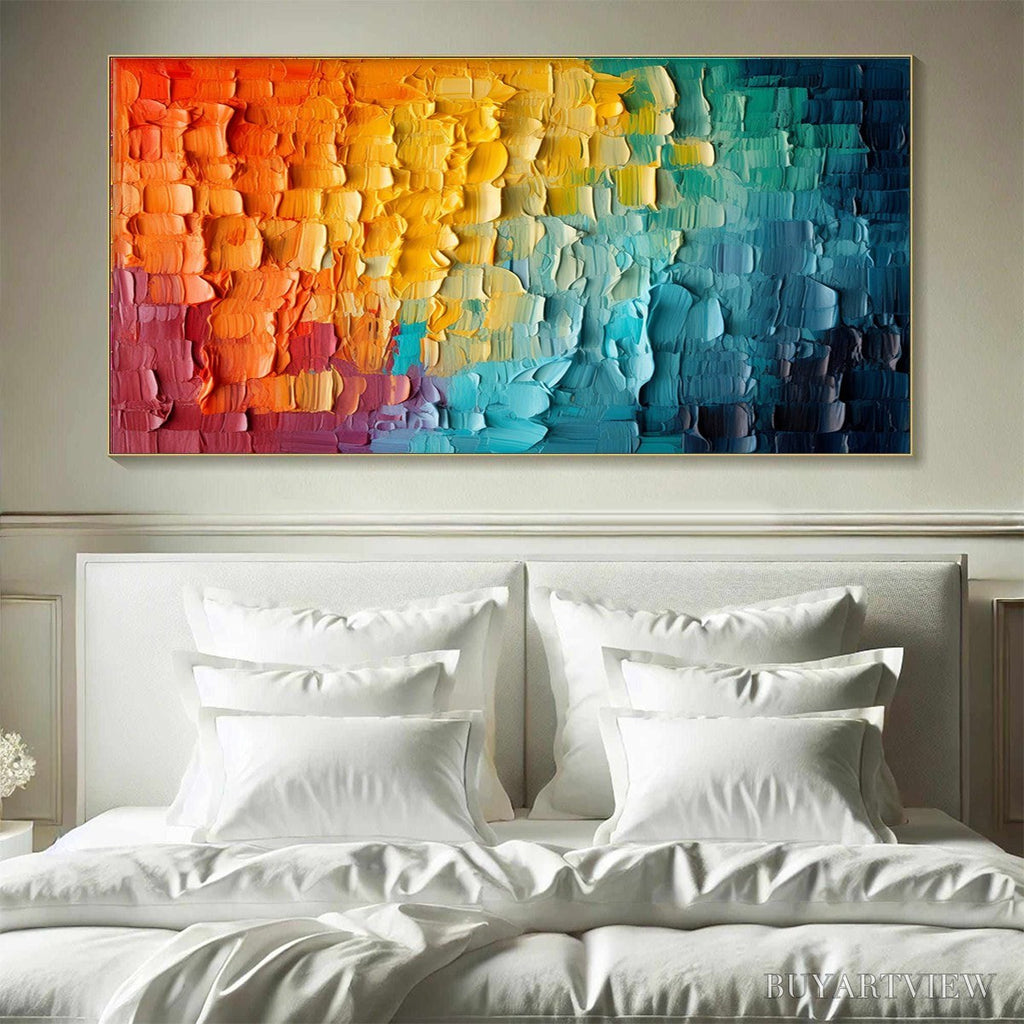 ARTOVITAS Chromatic Flow – Textured Impasto Abstract Oil Painting - image 2