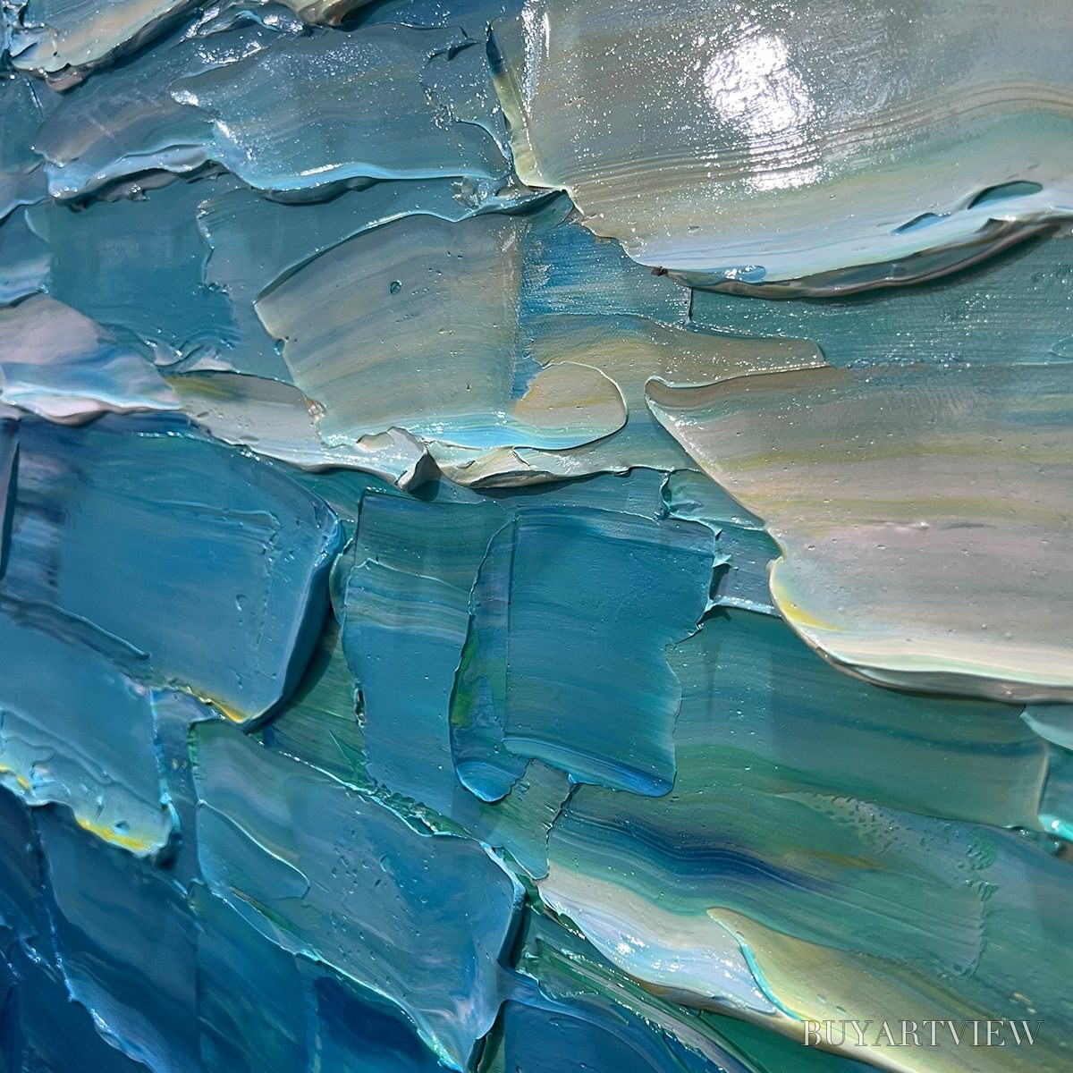 ARTOVITAS Chroma Flow – Textured Abstract Impasto Oil Painting - image 3