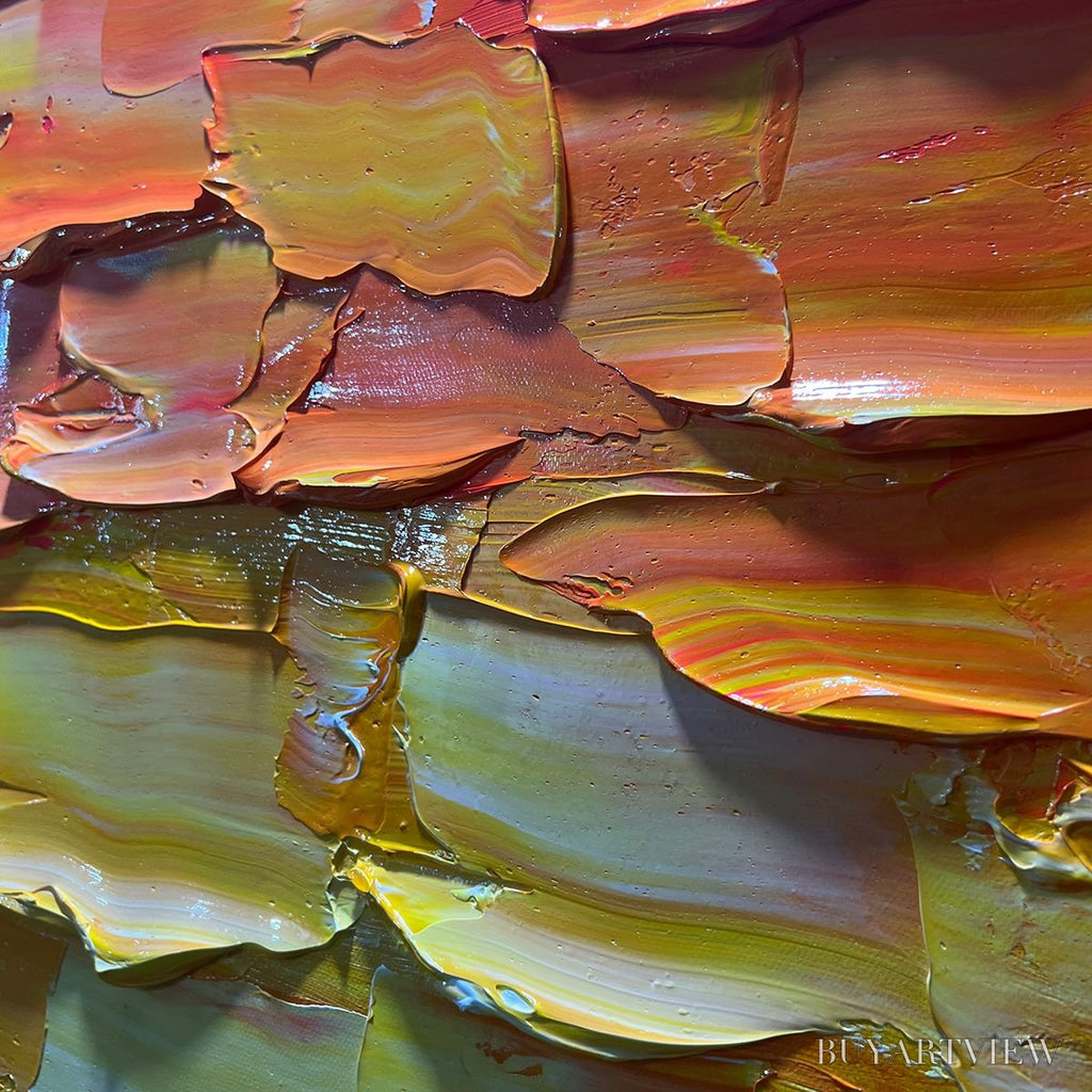 ARTOVITAS Chroma Flow – Textured Abstract Impasto Oil Painting - image 6