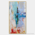 ARTOVITAS Abstract Symphony – Textured Painting, Colorful , Modern Abstract, Vertical Canvas - image 1