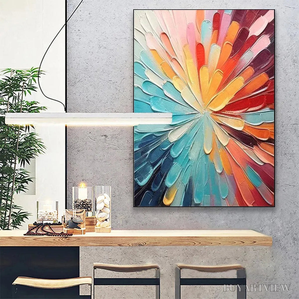 ARTOVITAS Colorful Radiance – Abstract Painting in Vibrant Colors - image 4