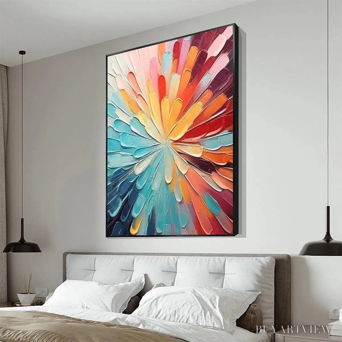 ARTOVITAS Colorful Radiance – Abstract Painting in Vibrant Colors - image 5