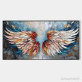 ARTOVITAS Angel Wings – Textured Impasto Angel Wings Painting in Colorful Hues - image 1