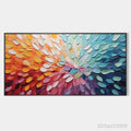 ARTOVITAS Rainbow Burst – Textured Abstract Painting in Rainbow Colors - image 1