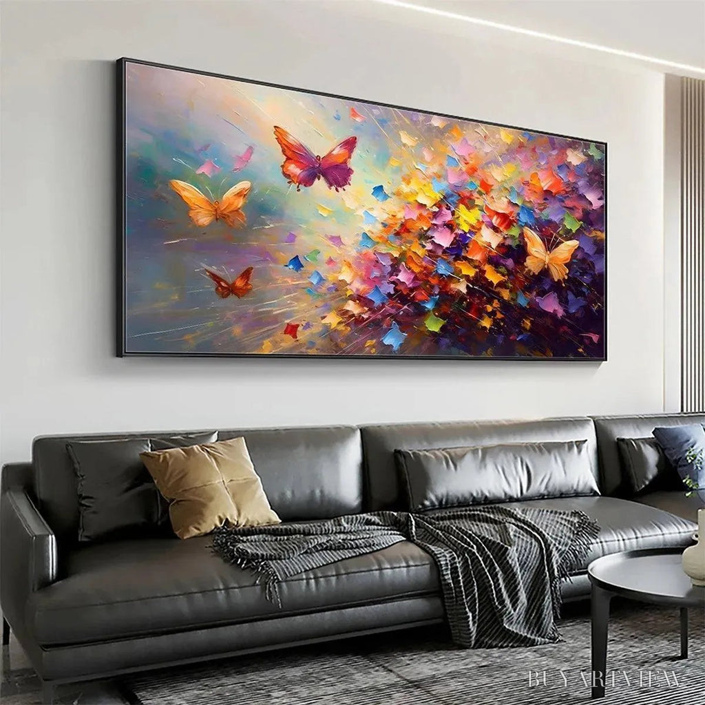 ARTOVITAS Butterfly Flight – Colorful Butterfly Painting on Canvas - image 6