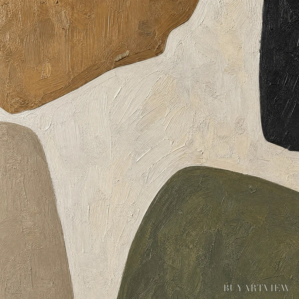 ARTOVITAS Earthbound Forms – Organic Neutral Shape Abstract - image 3