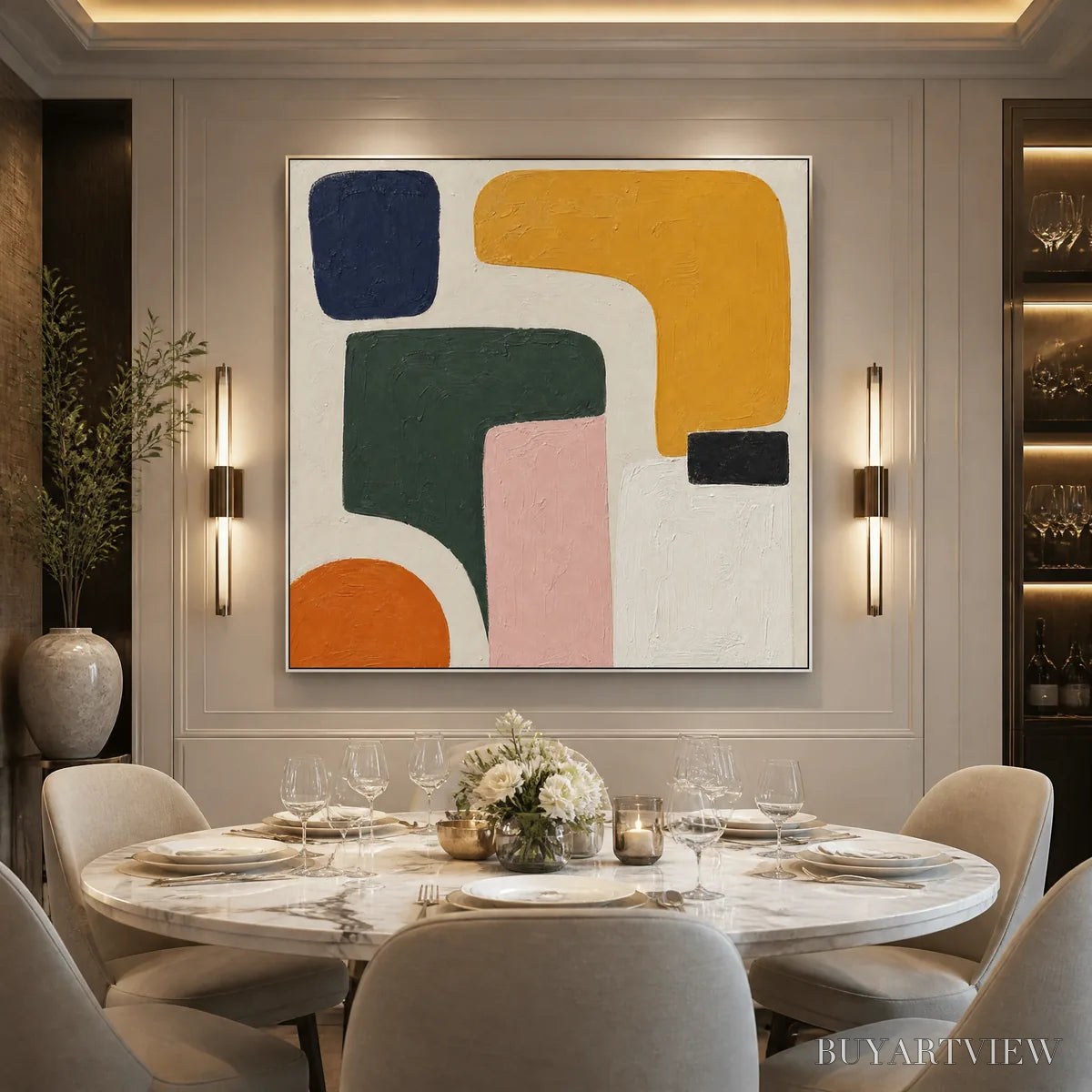 ARTOVITAS Garden Shapes – Modern Organic Shape Abstract - image 2