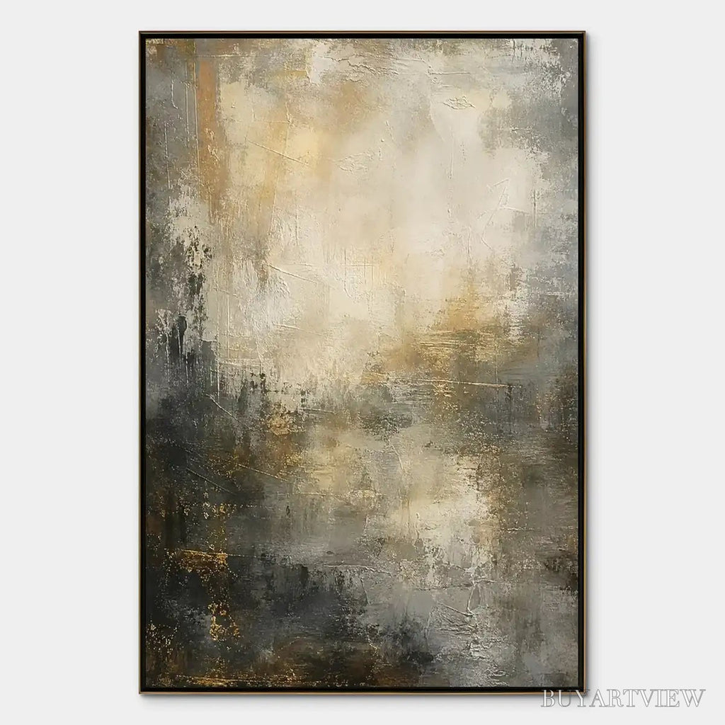 ARTOVITAS Night Aurelia – Moody Gold Black Abstract - image 1