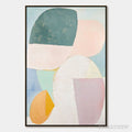 ARTOVITAS Pastel Harmony – Soft Abstract Color Block Oil Painting - image 1
