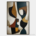 ARTOVITAS Convergence – Large Textured Geometric Abstract Oil Painting - image 1