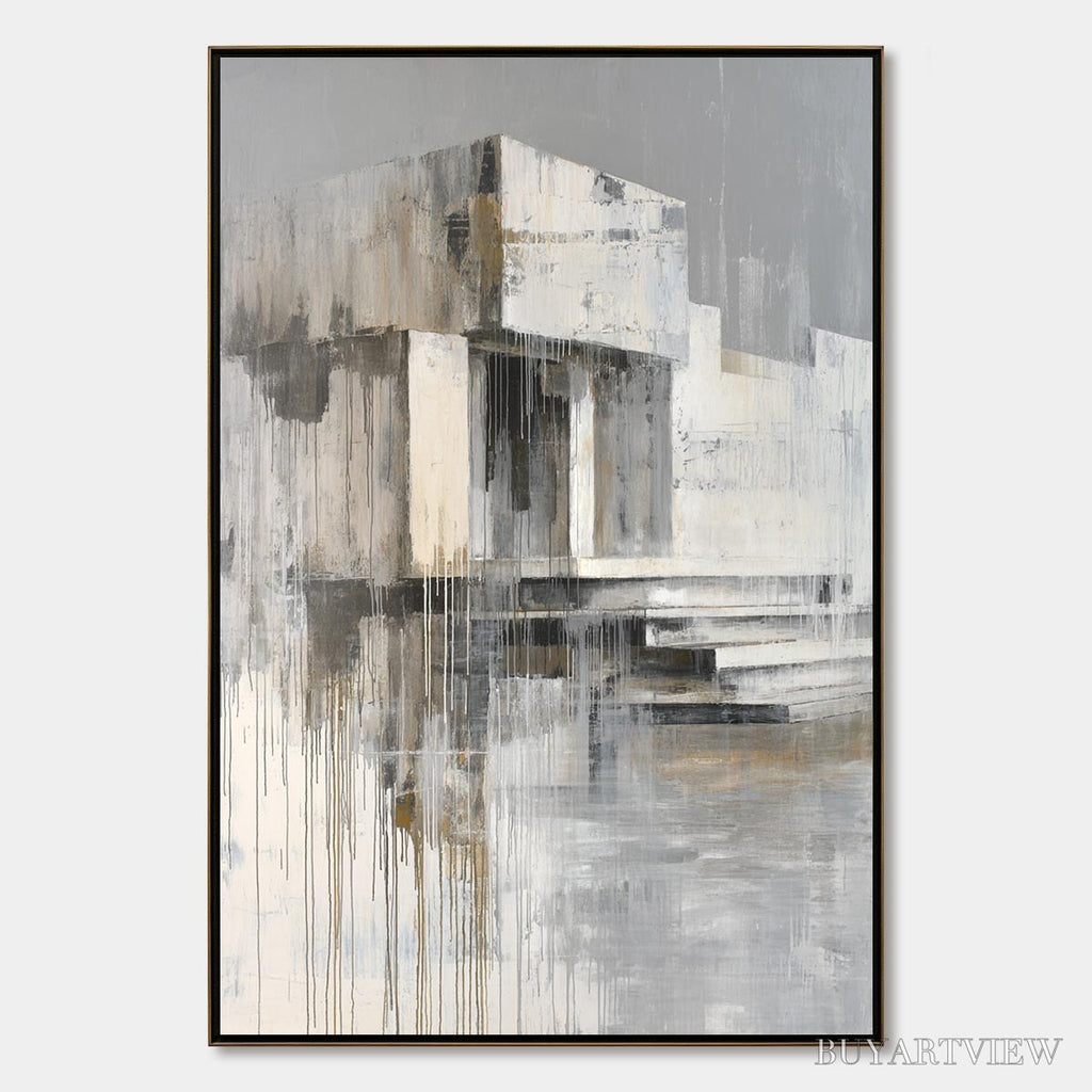 ARTOVITAS Sanctuary – Abstract Architectural Painting - image 1