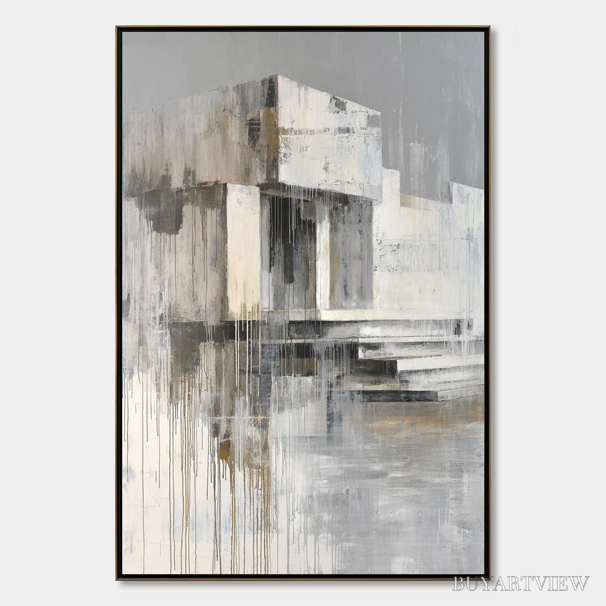 ARTOVITAS Sanctuary – Abstract Architectural Painting - image 1