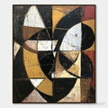 ARTOVITAS Fractured Rhythm – Textured Geometric Abstract Oil Painting - image 1