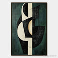 ARTOVITAS Fragmented Forms – Textured Geometric Abstract Oil Painting - image 1