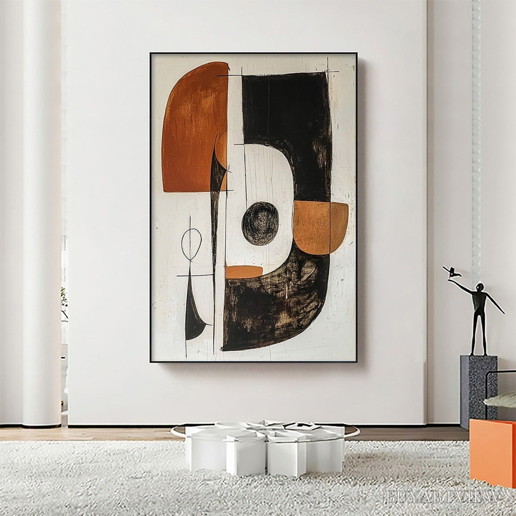 ARTOVITAS Construct – Modern Abstract Geometric Oil Painting - image 2