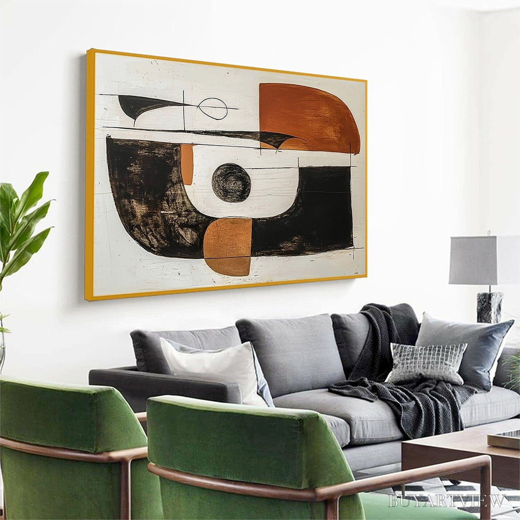 ARTOVITAS Construct – Modern Abstract Geometric Oil Painting - image 4