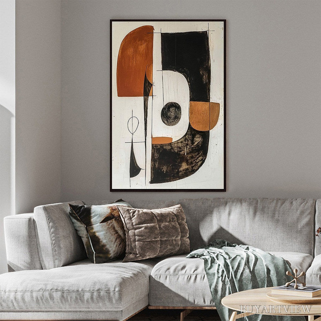 ARTOVITAS Construct – Modern Abstract Geometric Oil Painting - image 5