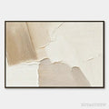 ARTOVITAS Cream Terrain – Cream Beige Texture Abstract - image 1