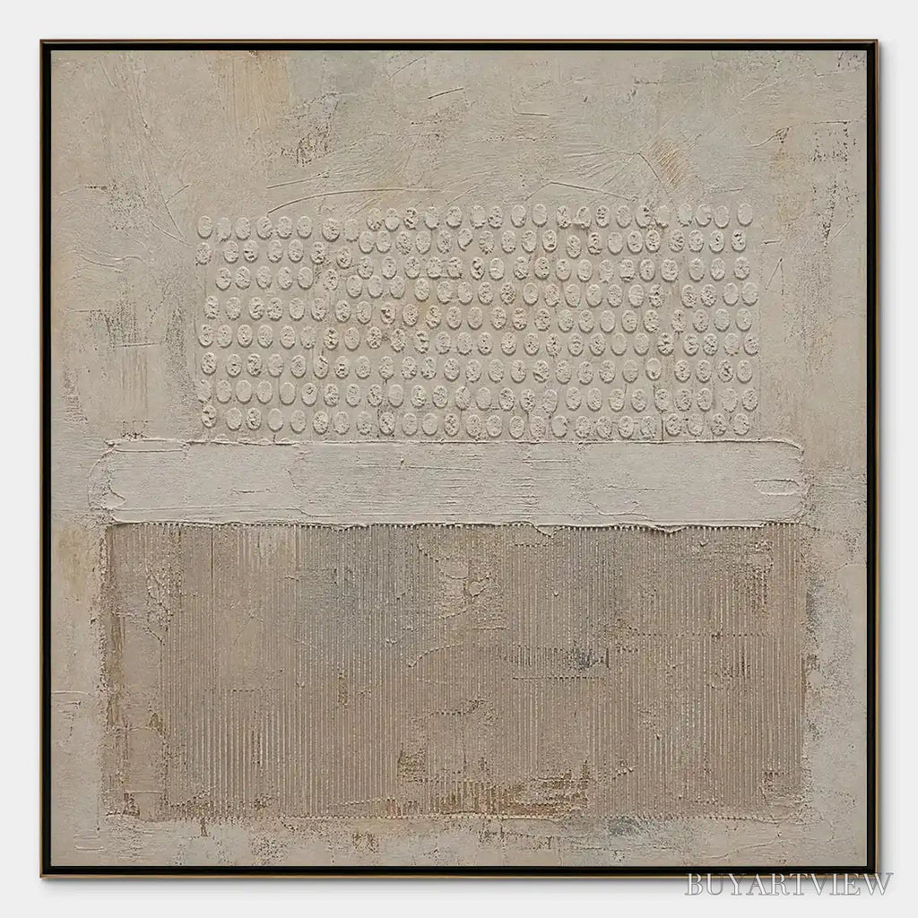 ARTOVITAS White Silence – Minimal White Relief Abstract - image 1