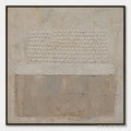 ARTOVITAS White Silence – Minimal White Relief Abstract - image 1