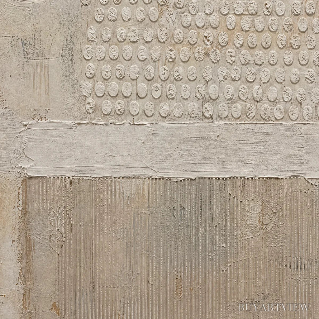 ARTOVITAS White Silence – Minimal White Relief Abstract - image 5